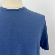 Loro Piana Blue Cotton and Silk Blend T Shirt