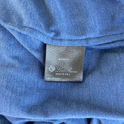 Loro Piana Blue Cotton and Silk Blend T Shirt