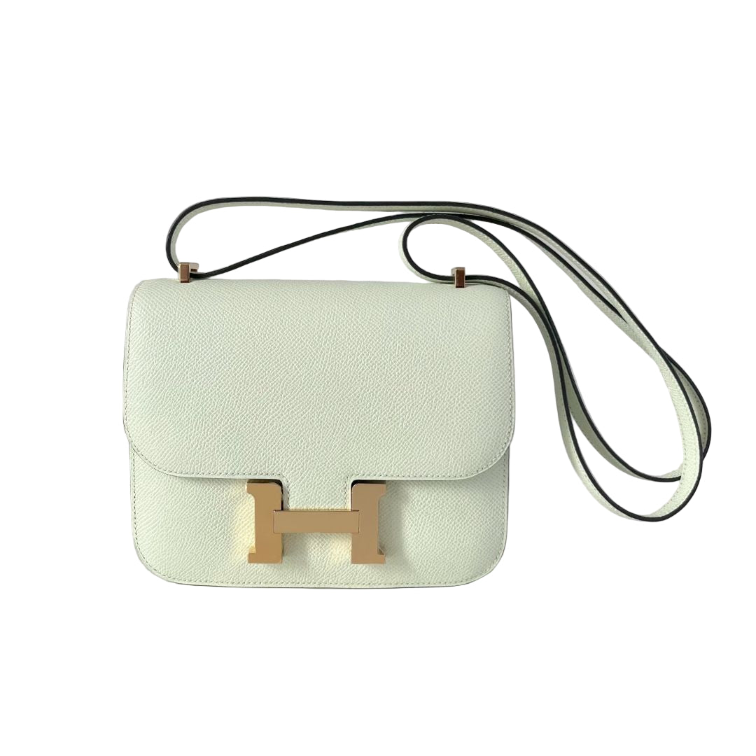 Hermès Constance III Mini Vert Fizz with gold hardware
