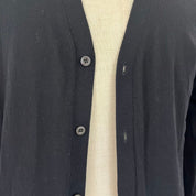 Prada Black Knit Button Up Mens Cardigan