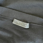 Prada Black Knit Button Up Mens Cardigan