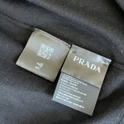 Prada Black Knit Button Up Mens Cardigan