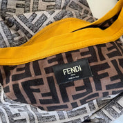 Fendi brown zucca print cotton men's t shirt