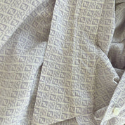 Fendi Grey Silk Men's Shirt