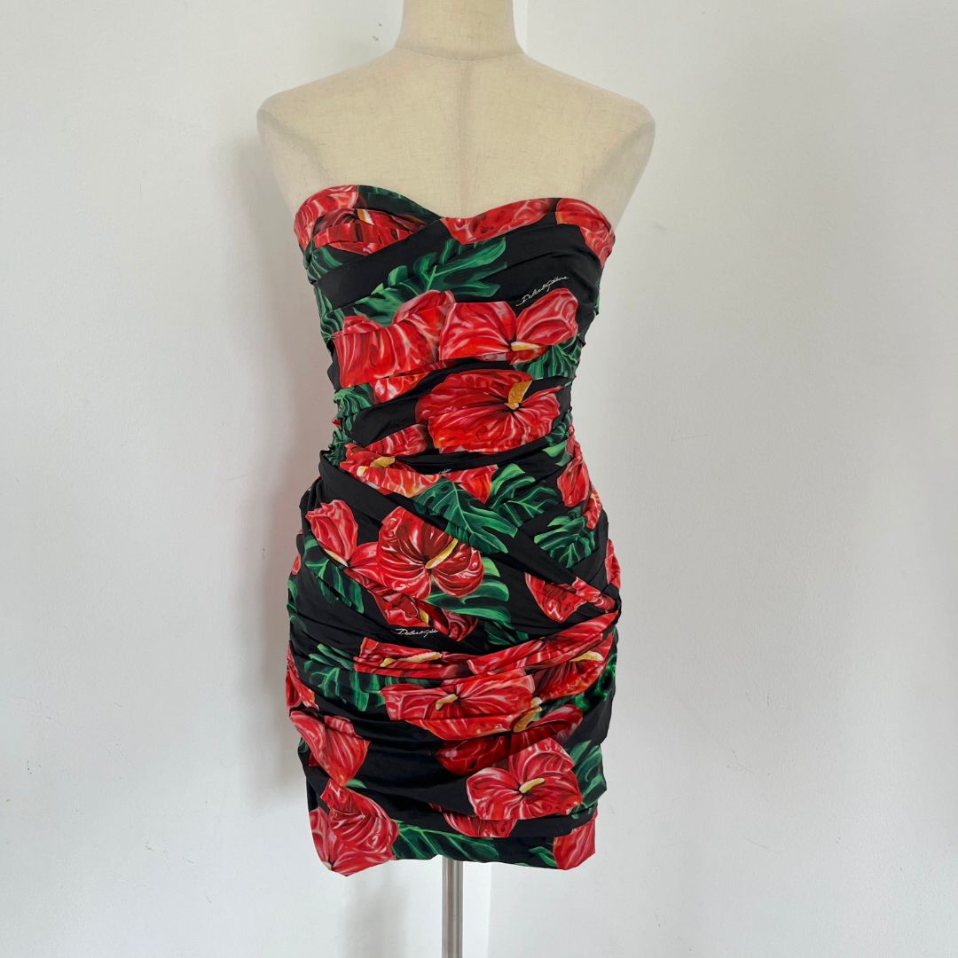 Dolce & Gabbana Tube Floral Dress