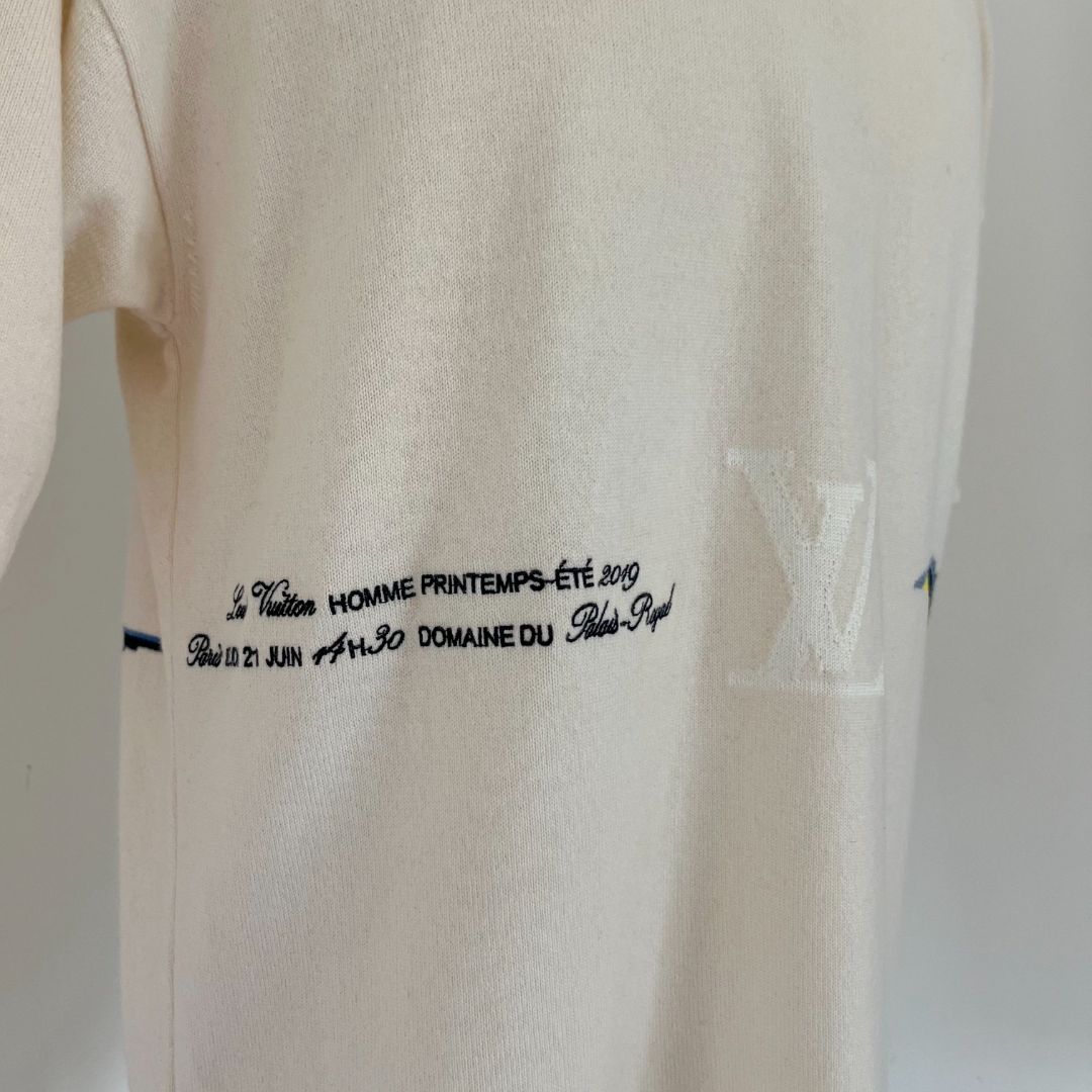 Louis Vuitton Navy Half Damier Pocket Mens T-Shirt - BOPF