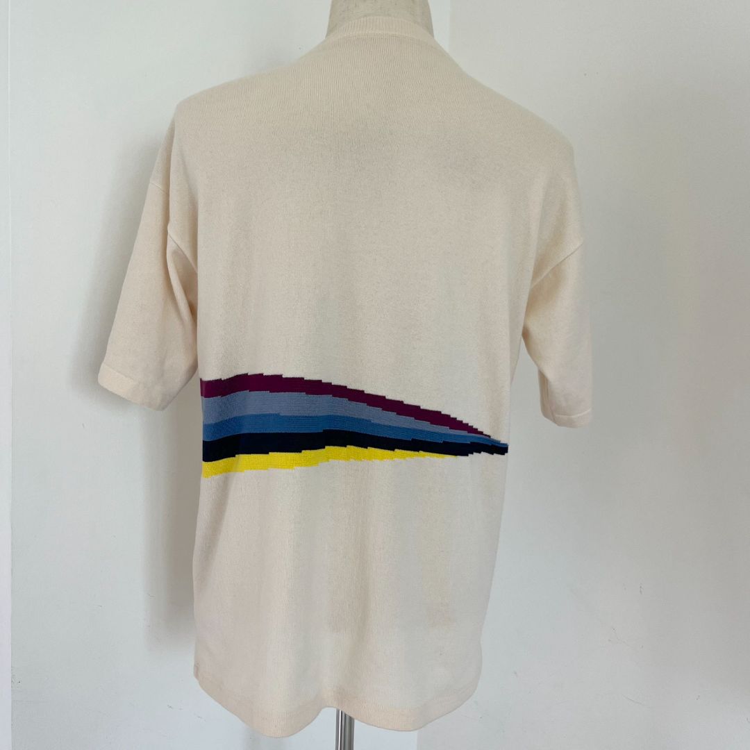 Louis Vuitton Virgil Abloh S/S2018 Plain Rainbow knit Men's tee - BOPF