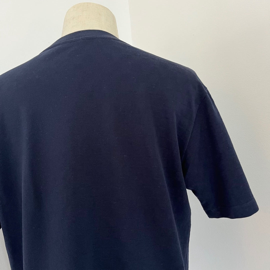 Louis Vuitton Navy Half Damier Pocket Mens T-Shirt - BOPF