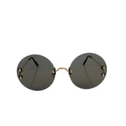 Cartier Madison Round Rimless Black Sunglasses