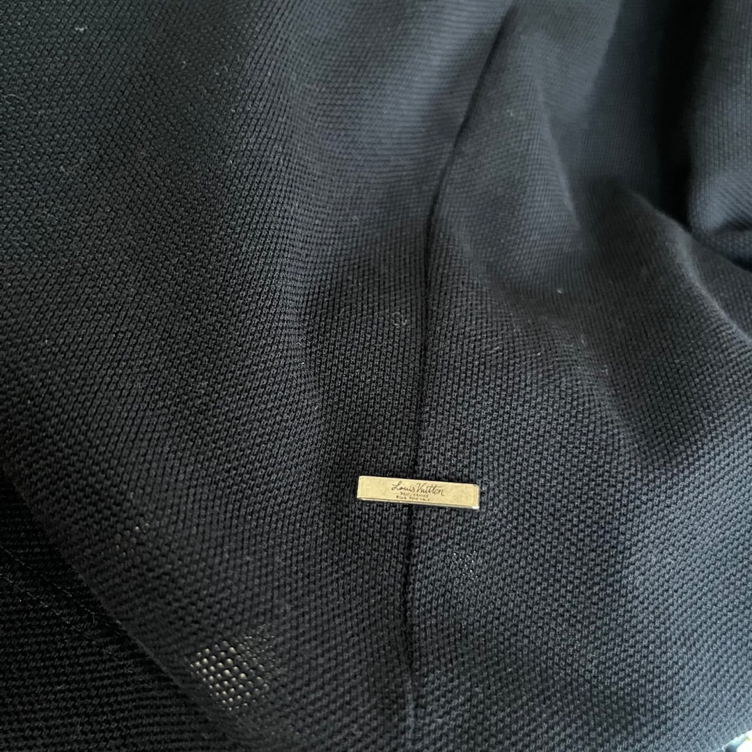 Louis Vuitton Half Damier Pocket T-Shirt BLACK. Size S0