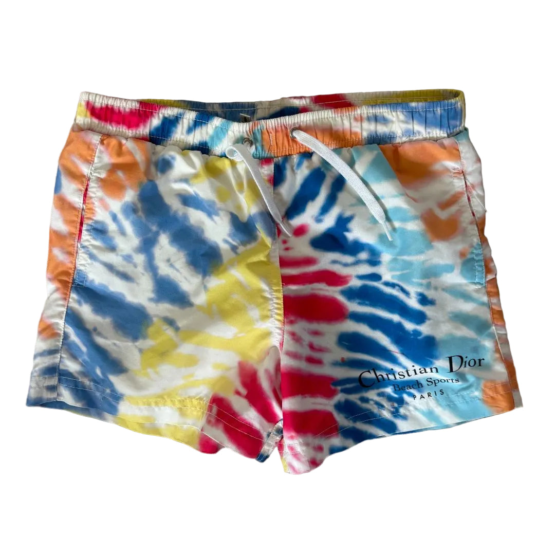 Christian Dior Tie Dye Print Sports T-Shirt and Swim Shorts Set 4 Years