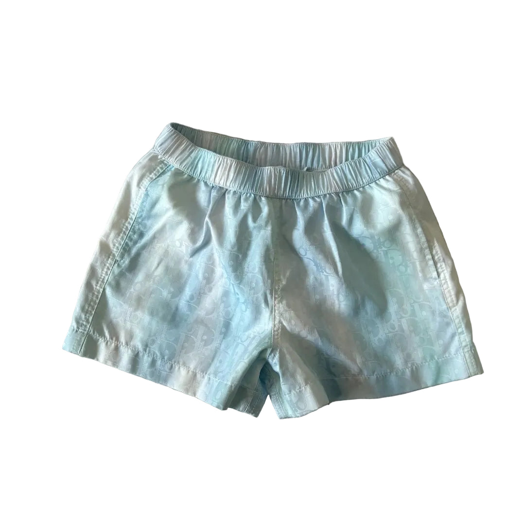 Dior Blue Iridescent Boy's Swim Shorts Size 24 Months