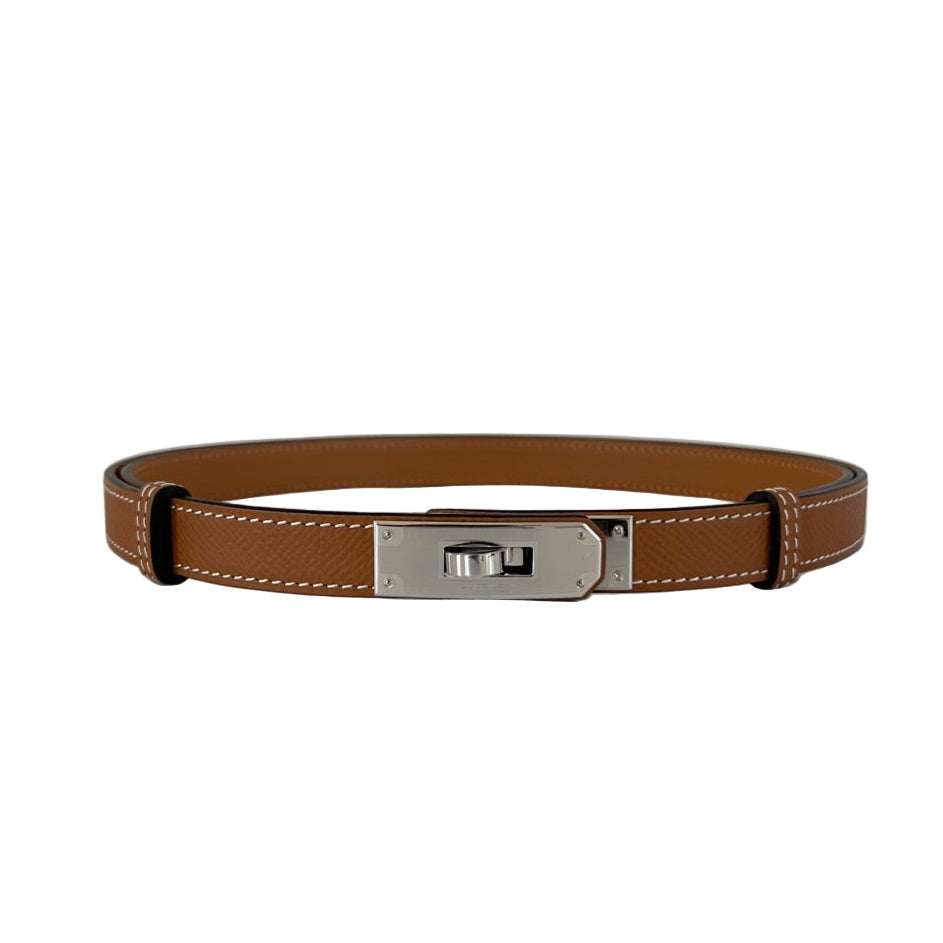Hermès Kelly 18 belt gold with palladium hardware