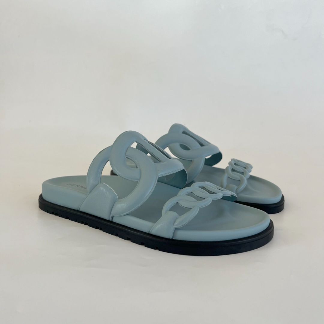 Hermès Extra light blue sandal, 36.5