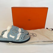 Hermès Extra light blue sandal, 36.5