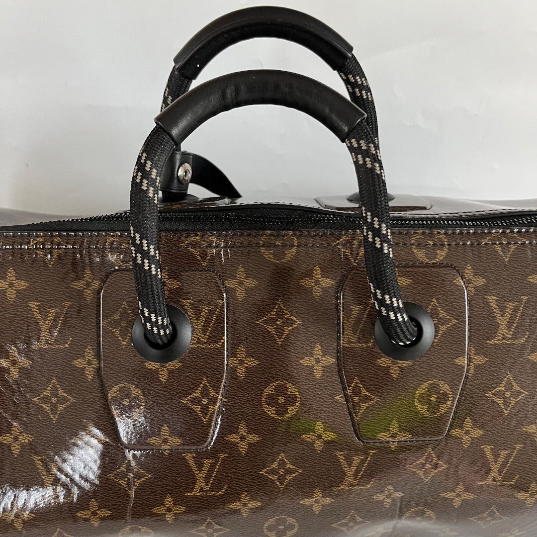 Louis Vuitton Keepall Bandoulière 50 Monogram Glaze Canvas Travel Bag