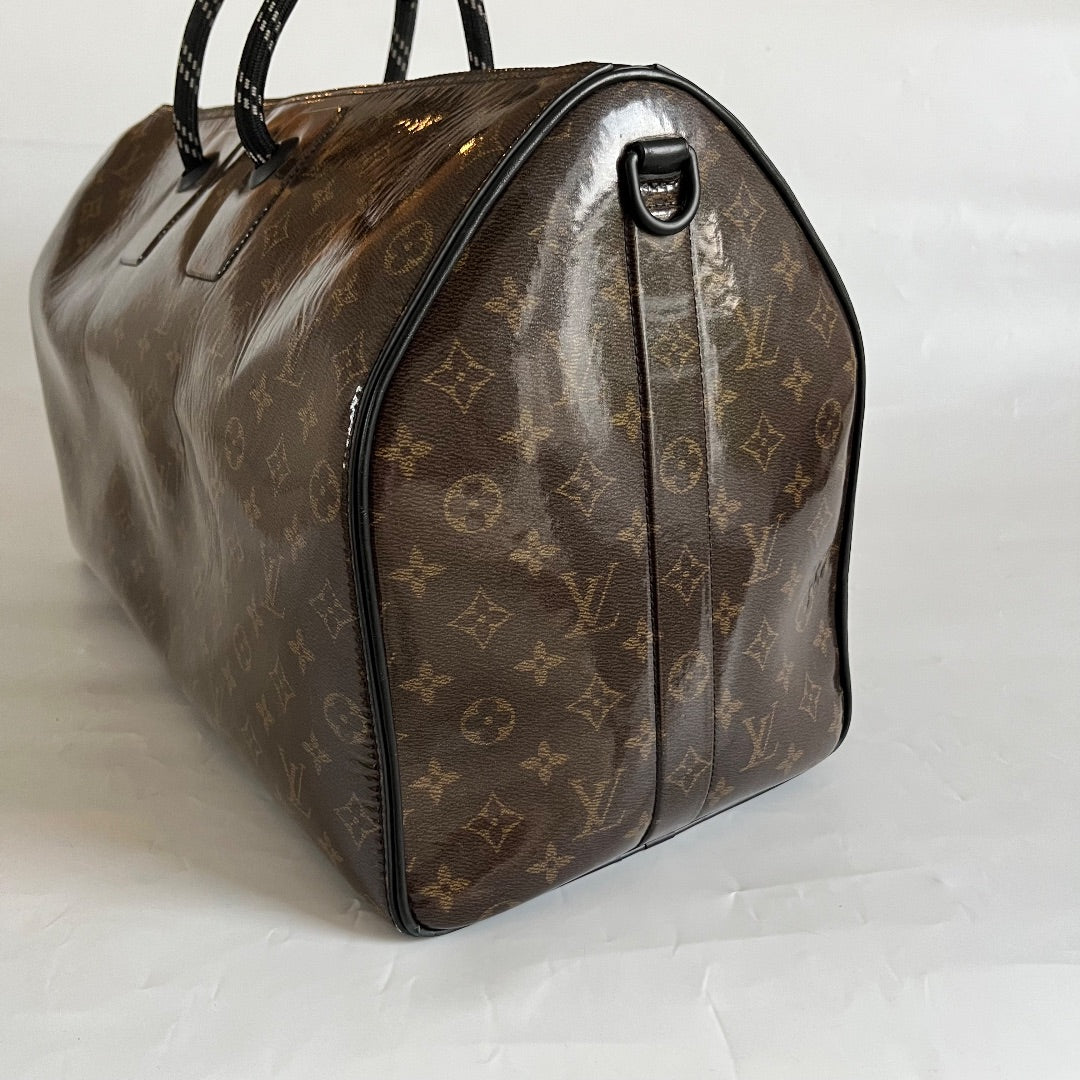 Louis Vuitton Keepall Bandoulière 50 Monogram Glaze Canvas Travel Bag -  BOPF