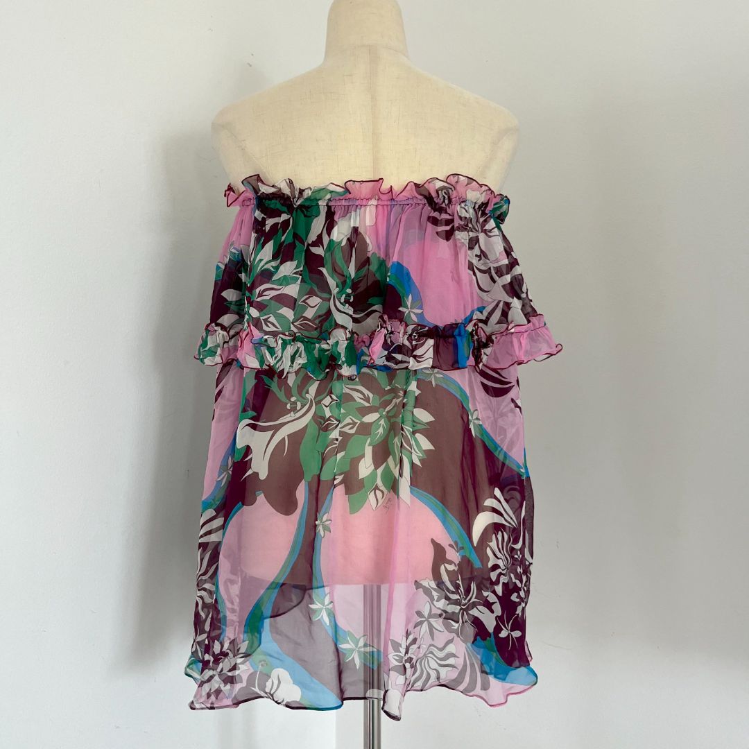 Emilio Pucci - Authenticated Top - Cotton Pink Floral for Women, Good Condition