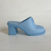 Miu Miu Logo Embossed Slip-on Mules, 40