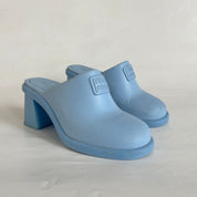Miu Miu Logo Embossed Slip-on Mules, 40