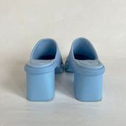 Miu Miu Logo Embossed Slip-on Mules, 40