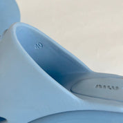 Miu Miu Logo Embossed Slip-on Mules, 40
