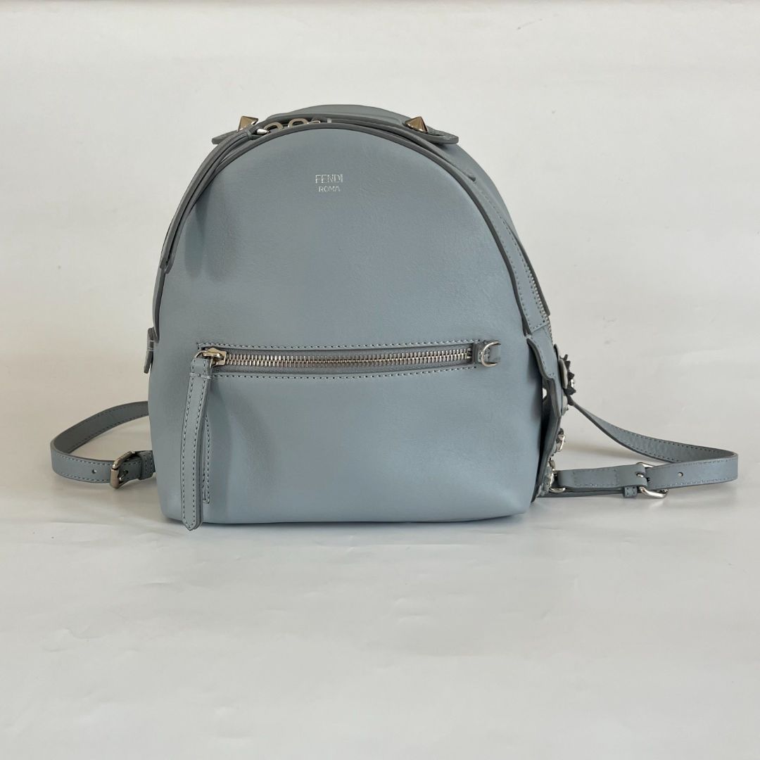 blue leather mini backpack Fendi By The Way light blue leather Mini backpack - BOPF