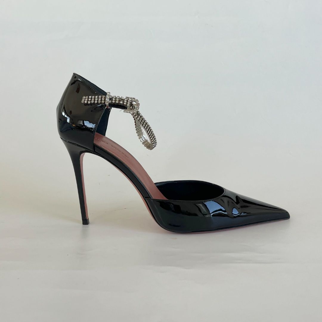 Amina Muaddi Ursina 105mm crystal-embellished Pumps, 40