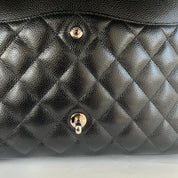 Chanel Black Maxi Classic Caviar Double Flap