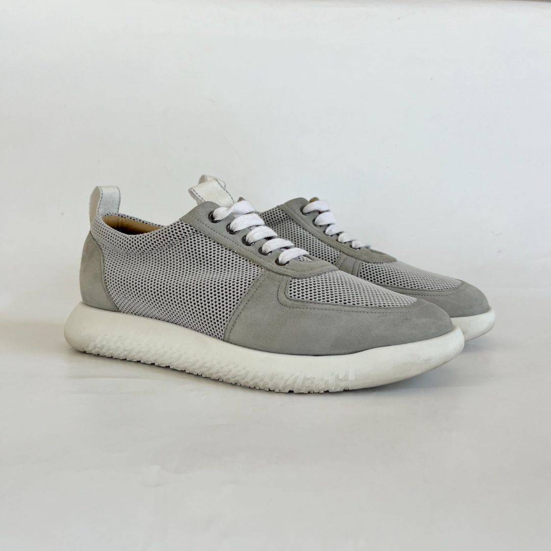 Hermes Grey Azur Sneakers, 41