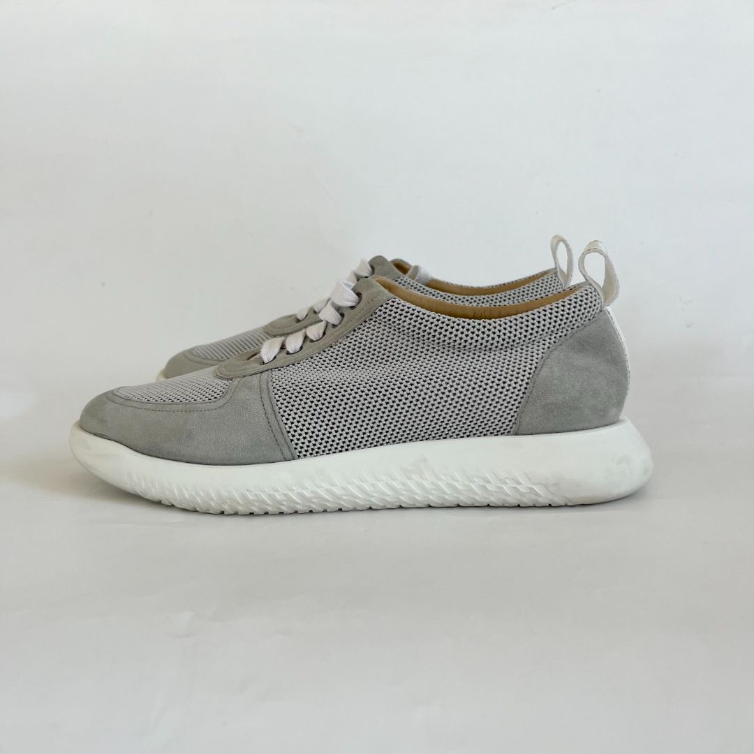 Hermes Grey Azur Sneakers, 41