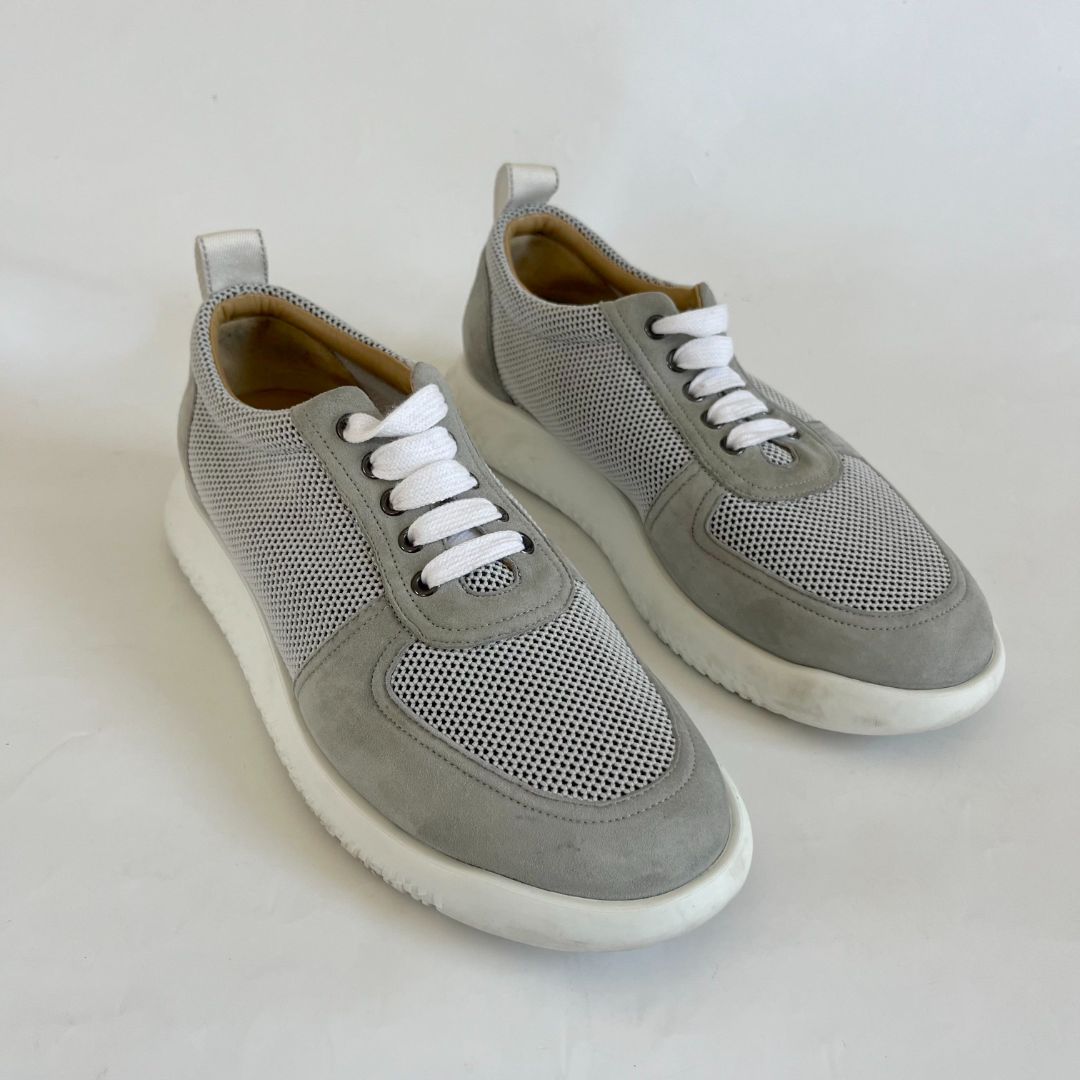 Hermes Grey Azur Sneakers, 41