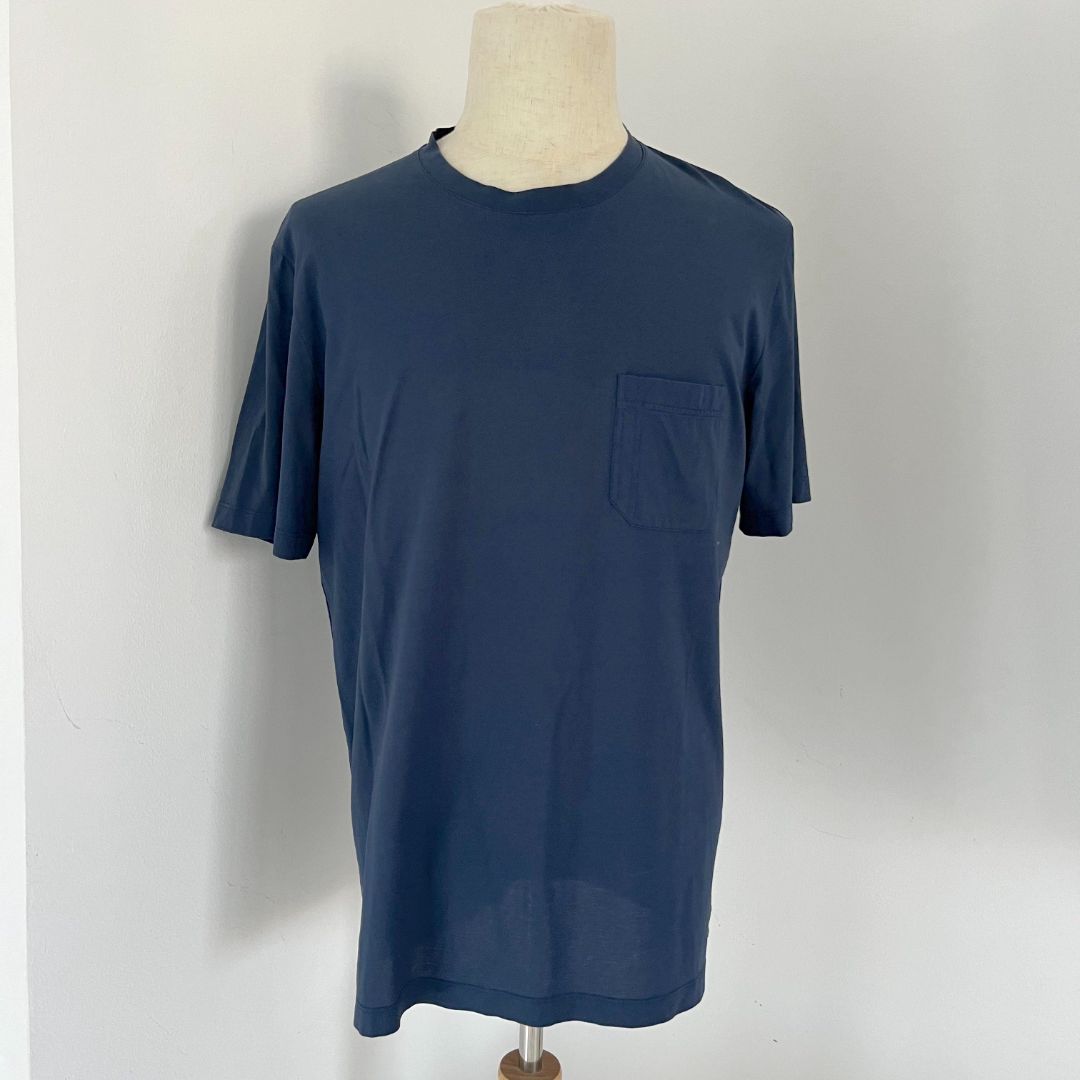 Hermes Men's Blue T-shirt, Extra Large