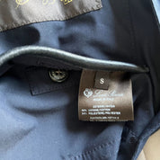 Loro Piana Navy Hooded Rain Jacket