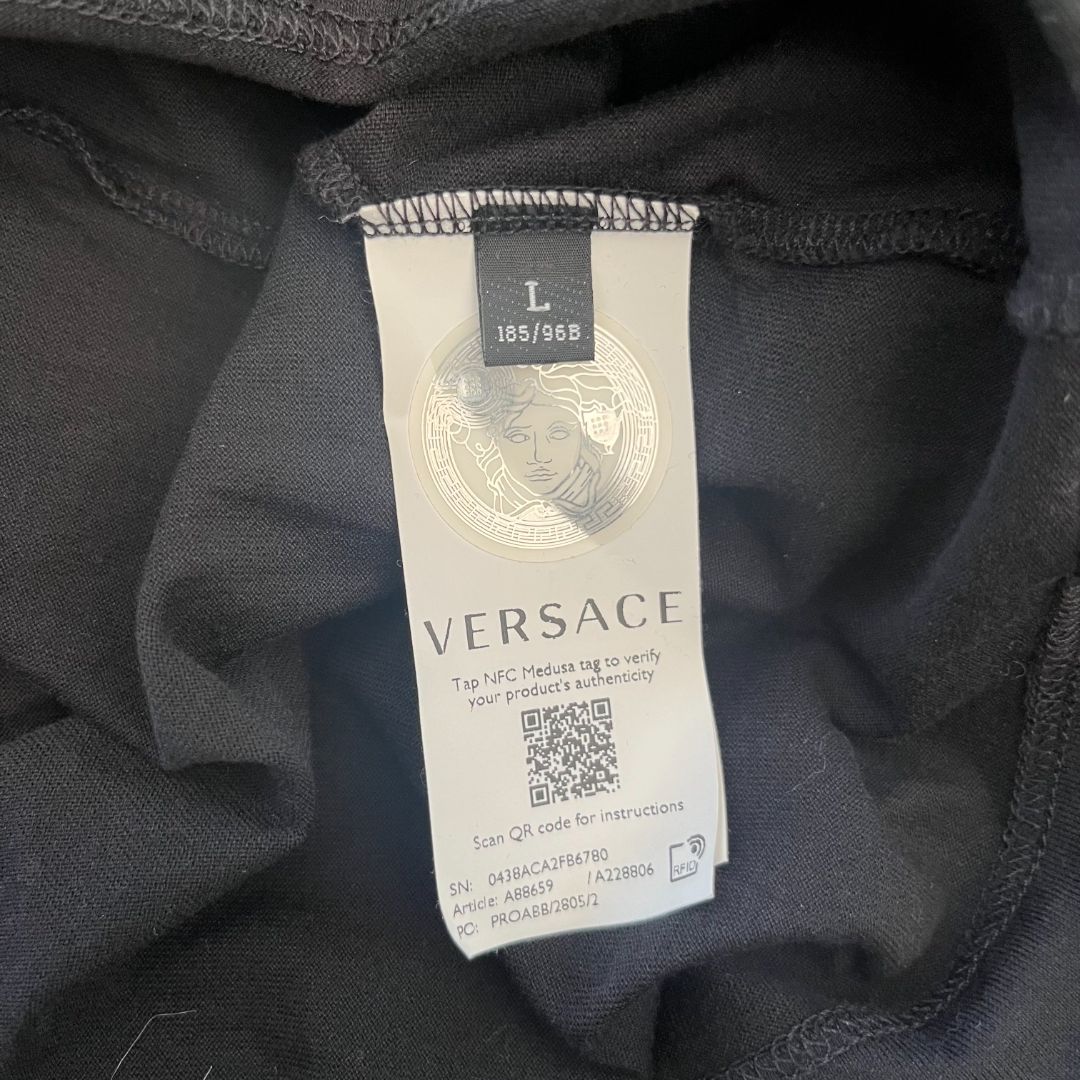 Versace black printed men’s t shirt