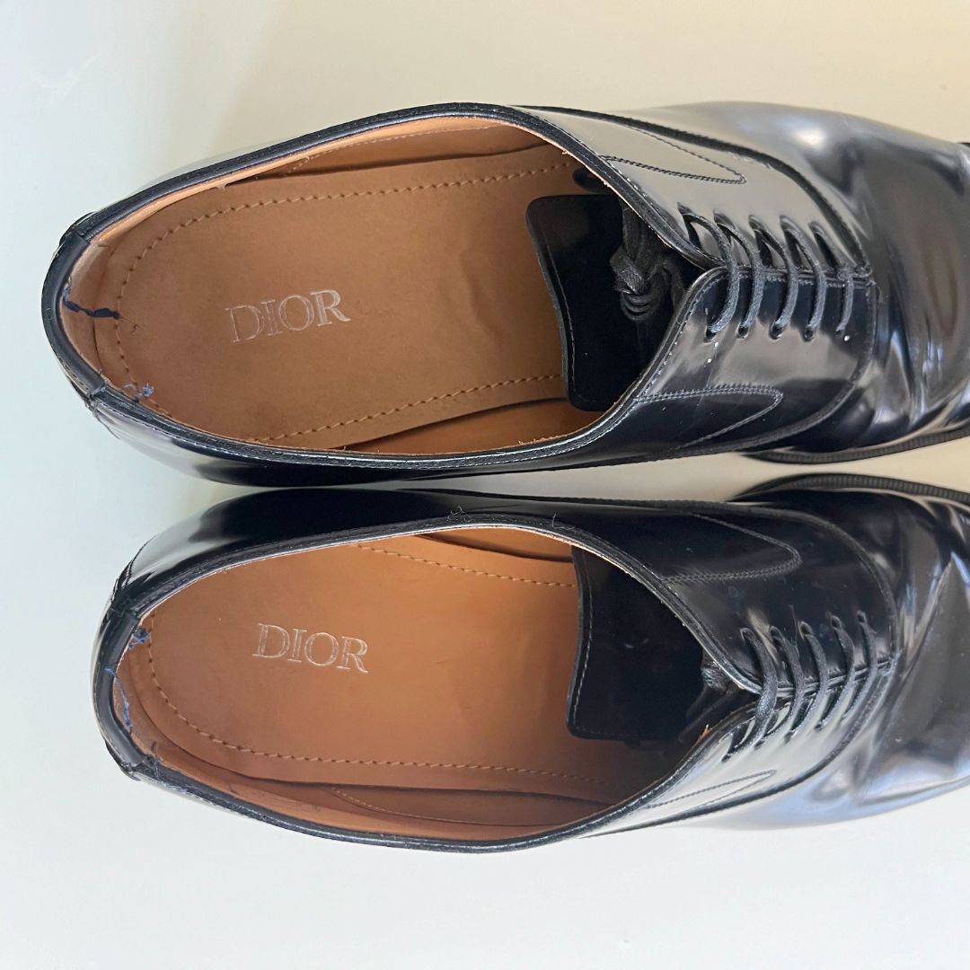 Christian Dior Black Leather Timeless Oxfords Size 9 Christian Dior Black Leather Timeless Oxfords Size 9