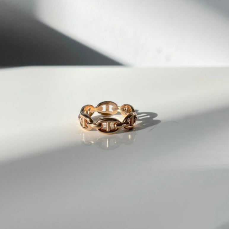 Hermès Chaine d'ancre Enchainee ring, small model - BOPF