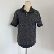 Louis Vuitton Grey Monogram Slim Fit Polo Shirt