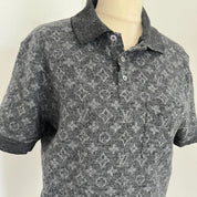 Louis Vuitton Grey Monogram Slim Fit Polo Shirt