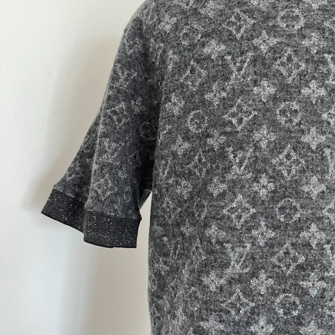 Louis Vuitton Grey Monogram Slim Fit Polo Shirt