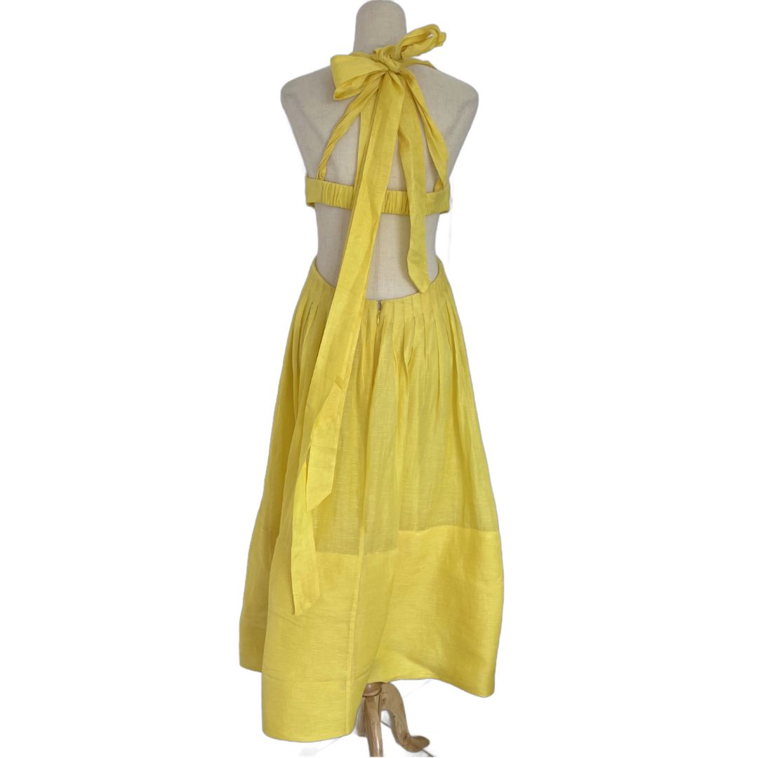 Zimmermann yellow halter dress - BOPF | Business of Preloved Fashion Zimmermann yellow halter dress - BOPF | Business of Preloved Fashion