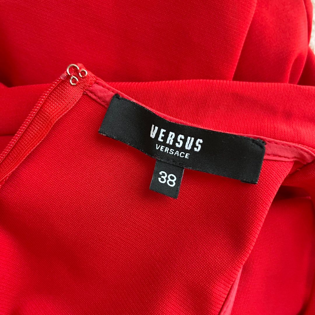 Versus Versace Safety Pin Red Dress