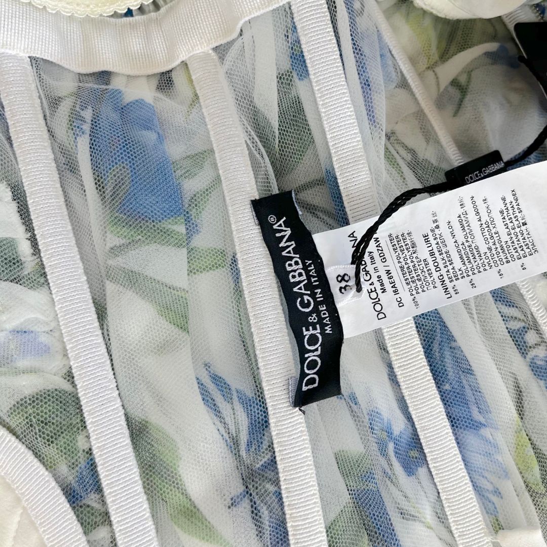 Dolce & Gabbana floral printed pleated maxi dress