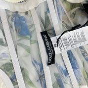 Dolce & Gabbana floral printed pleated maxi dress