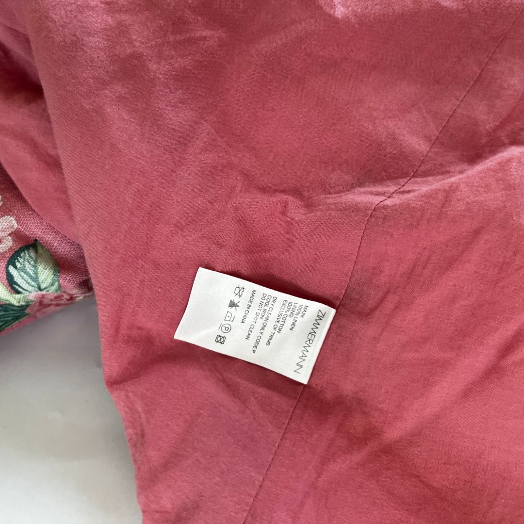 Zimmermann Bellitude Cutout Floral-print Linen Mini Dress In Pink,gree - BOPF | Business of Preloved Fashion Zimmermann Bellitude Cutout Floral-print Linen Mini Dress In Pink,gree - BOPF | Business of Preloved Fashion