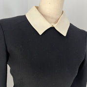 Victoria Beckham Black Wool Dress