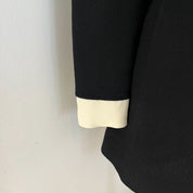 Victoria Beckham Black Wool Dress