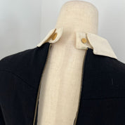 Victoria Beckham Black Wool Dress