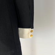 Victoria Beckham Black Wool Dress