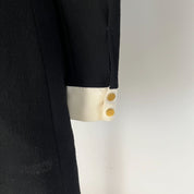 Victoria Beckham Black Wool Dress
